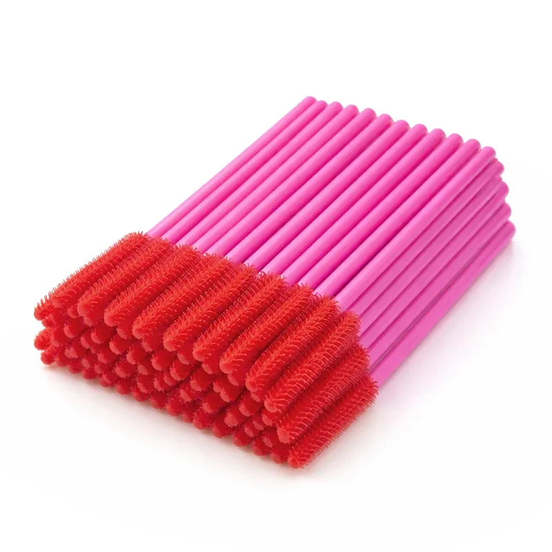 Siliconen Wimperborstel Mascara Wands Applicator Wenkbrauwkam Staaf Spoolies Wimpers Borstels Lash Extension Supplies Make-up Gereedschap