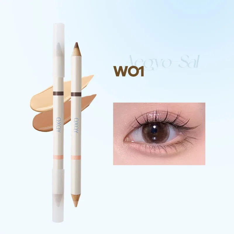 קצה כפול עיפרון Aeyosal Highlighter מט מתחת לעיניים שקית דמעות אניה חץ עט צללית סטיק קוריאני איפור נשים קוסמטיקה