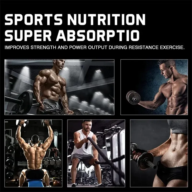 Creatine Monohydrate - Build Lean Muscle Improve Endurance and Overall Muscle Health Enhance Athletic Performance Non-GMOSupp