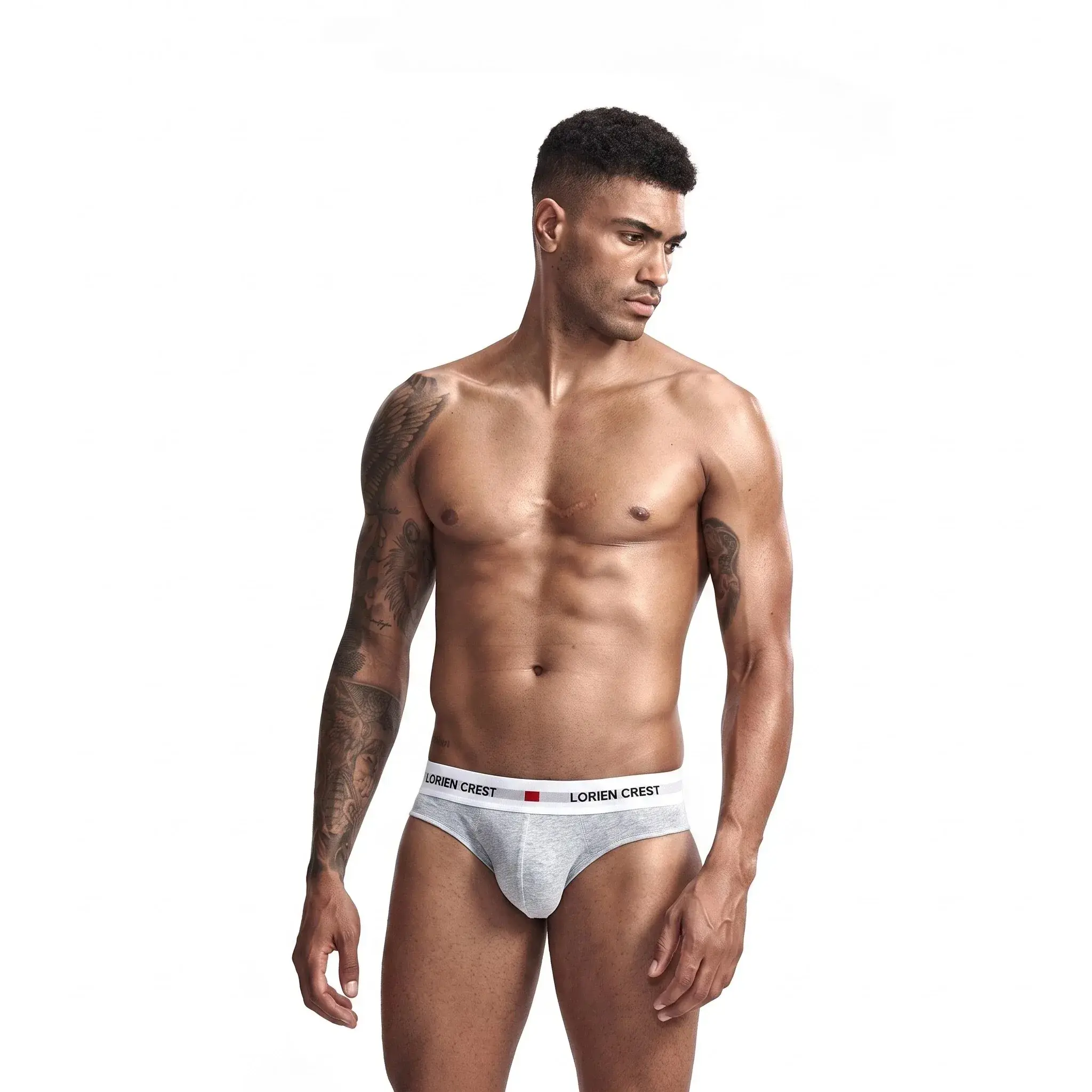 3Pcs Low Waist Men's Cotton Briefs, No‑Fly U‑Pouch Sports Underwear, Sexy Elastic Breathable Daily Underpants Male