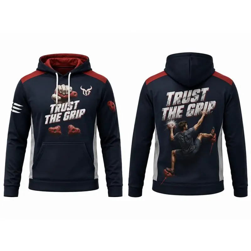 Bouldering Sport Grappling Point Print Hoodie Men's And Women's Outdoor Sport Pullover Autumn Casual Training Sports Sweatshirt