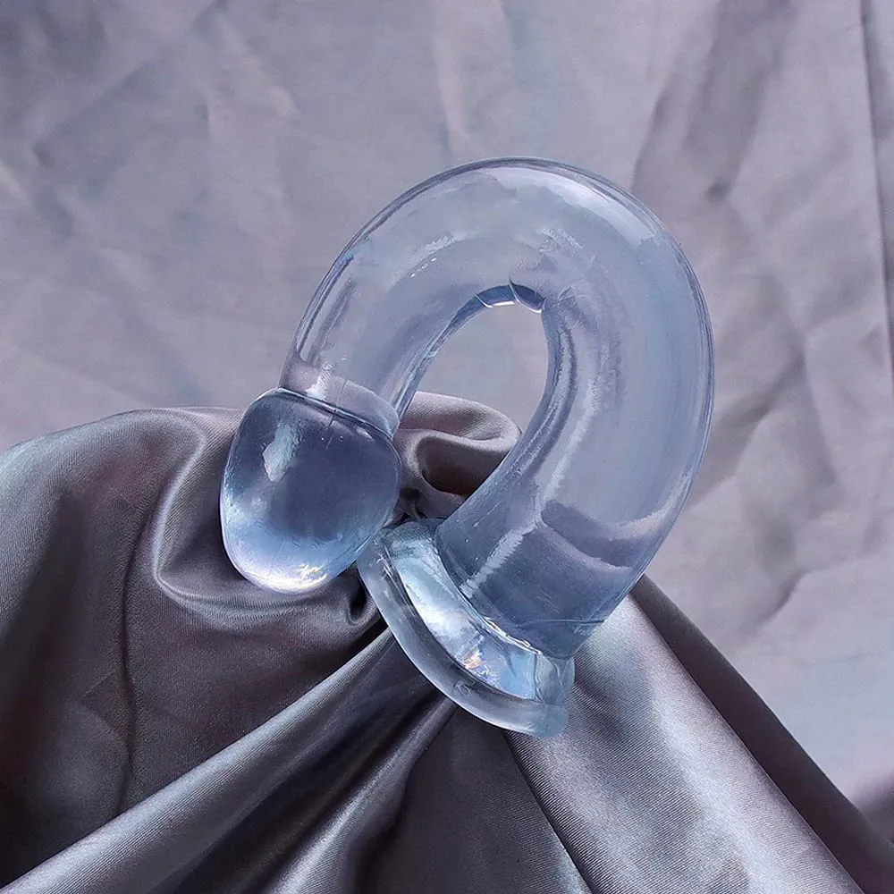 Cheap TPE Transparent Anal Plug Jelly Dildo 4Sizes Suction Cup Cock Vaginal Masturbation Soft Small Penis Women Man Sex Toys