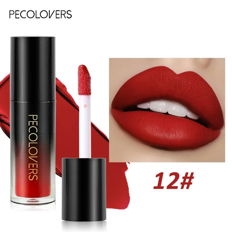 Πολλαπλών χρωμάτων Matte Velvet Lip Gloss Αδιάβροχο Αντικολλητικό Κύπελλο λείο κραγιόν για εφαρμογή υψηλής απόδοσης χρωμάτων