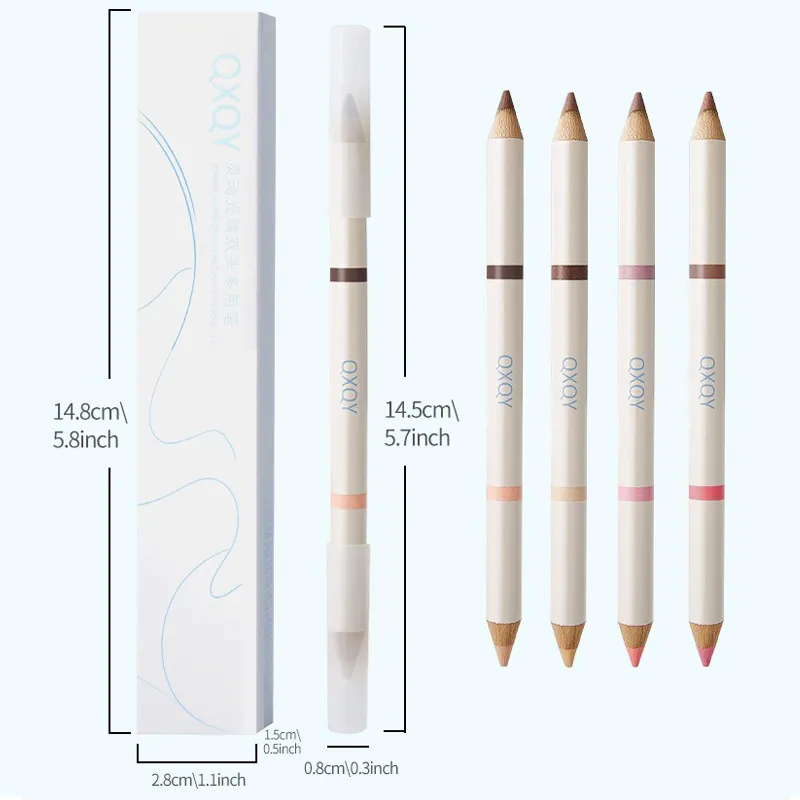 קצה כפול עיפרון Aeyosal Highlighter מט מתחת לעיניים שקית דמעות אניה חץ עט צללית סטיק קוריאני איפור נשים קוסמטיקה