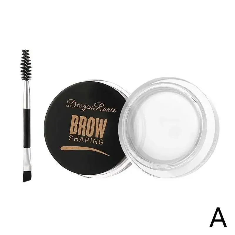 דבק עיצוב גבות Pomade סבון עיצוב גבות גבות ג'ל מתקן שעווה עם מברשת לנשים קוסמטיקה לגבות איפור ג'ל גבות