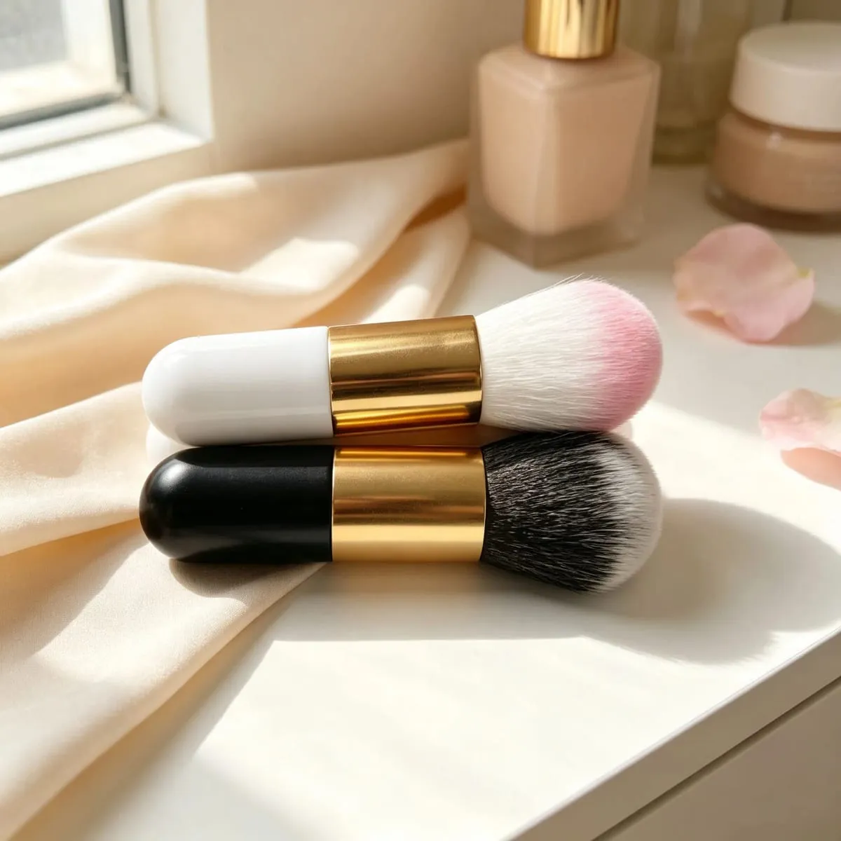 1-3PCS Malaking Sukat na Makeup Brushes Foundation Powder Face Blush Brush Soft Face Blush Malaking Cosmetics Soft Foundation Make Up Tools