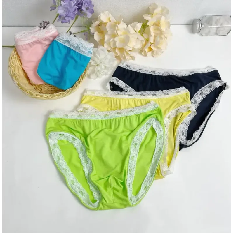 New Men's Underwear Sexy Men's Lace Briefs U-Convex Pouch Low-Rise Comfortable and Breathable Shorts Briefs men underwear sexy