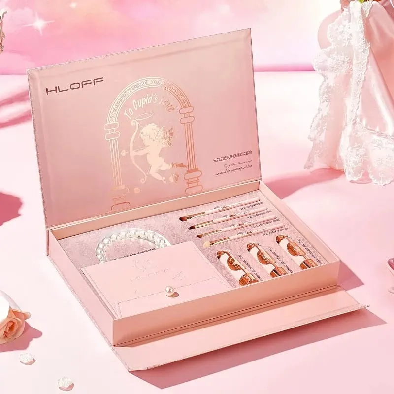 Makeup Gift Set – Eyeshadow Palette & Lipstick Full Face Beauty Kit Perfect Valentine‘s Day Gift for Girlfriend & Wife