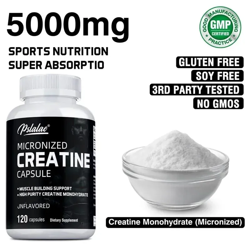 Creatine Monohydrate - Build Lean Muscle Improve Endurance and Overall Muscle Health Enhance Athletic Performance Non-GMOSupp