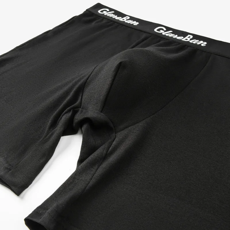 5 pz Set Mid-Lungo Boxer Nero Biancheria Intima Degli Uomini Traspirante Mutande Maschili per Gli Uomini Homme Boxer Sottovesti Mutandine Morbide 2024