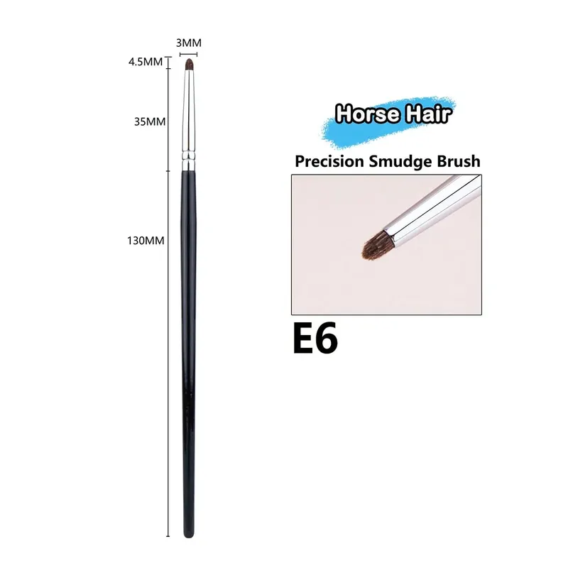 Maliit na Smoky Liner Makeup Brushes Eyeliner Smudge Brush Precision Smudge Makeup Brush Horse Hair Eyeshadow Smudge Brush