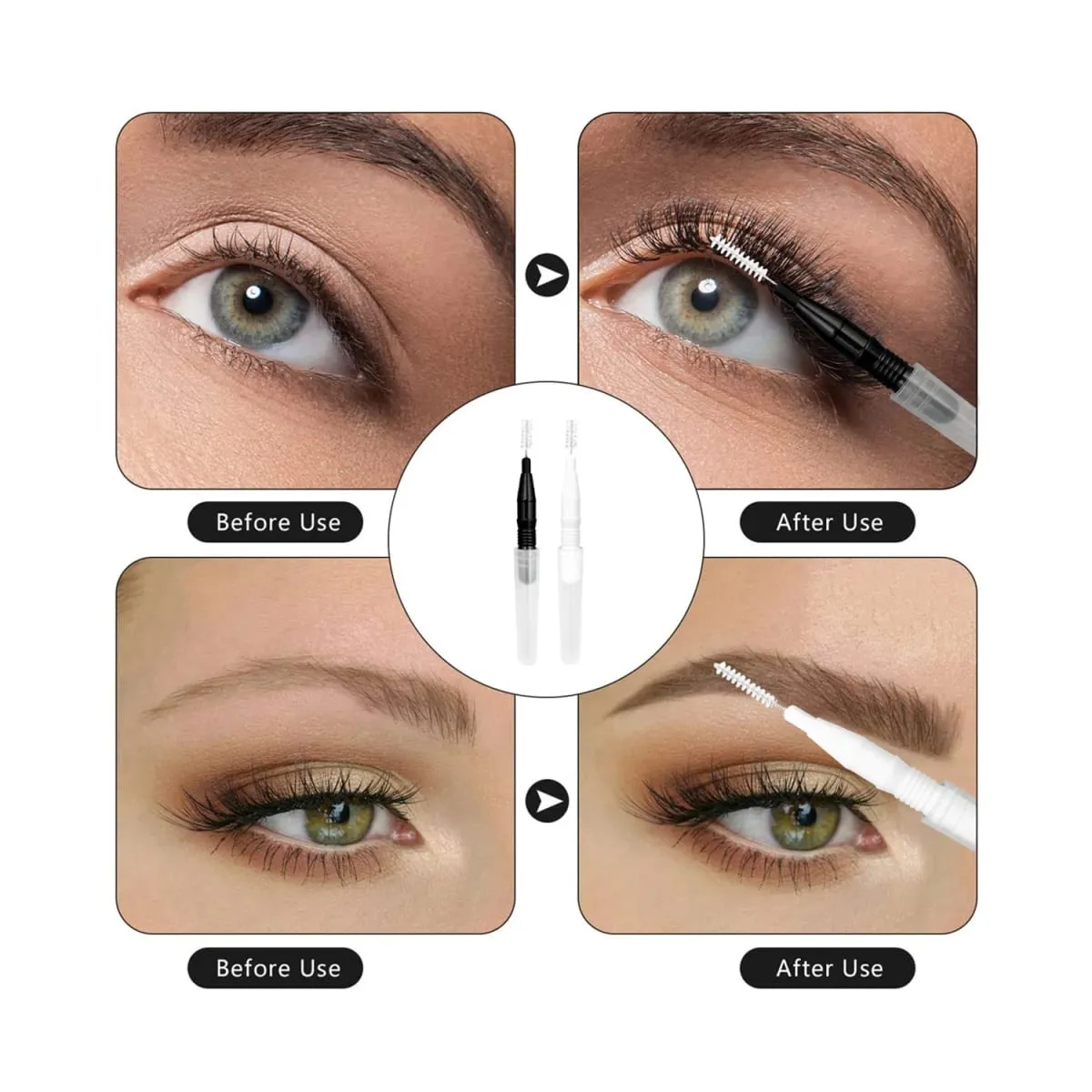 20 τμχ Mini Brush Brush Brow Perm Brush Brow Lifting Brushes Bendable Micro Eyelash Brush Applicators Εργαλεία μακιγιάζ