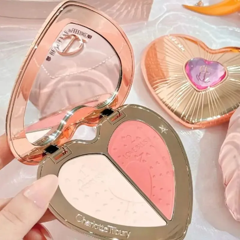 CT Lip Cheek Κρέμα ρουζ διπλής χρήσης Δύο Χρώμα Highlight Powder Αδιάβροχο ρουζ και δίχρωμες ανταύγειες Blusher Cosmetics