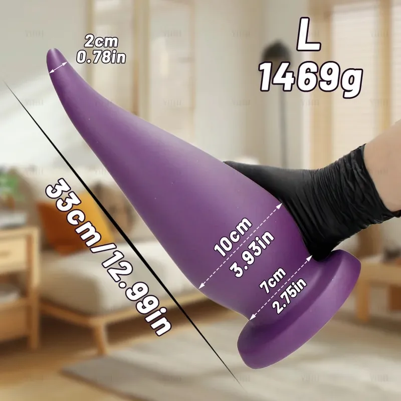 Tapón Anal súper grueso de 6/8/10/11cm, tapón Anal Extra largo, consolador con forma de Fisting, juguete sexual de penetración Anal para mujeres y hombres, masaje de próstata