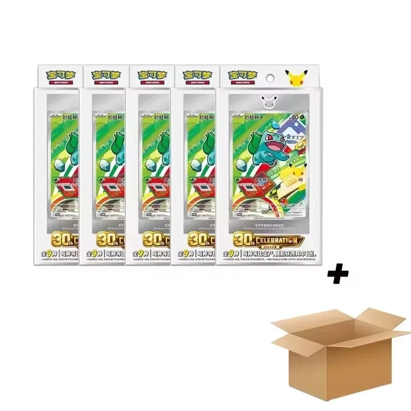 Original Pokemon 30th Anniversary Vol.1 Vol.2 Vol.3 Original Partner Special Illustration Set Gift Box PTCG Collectible Cards