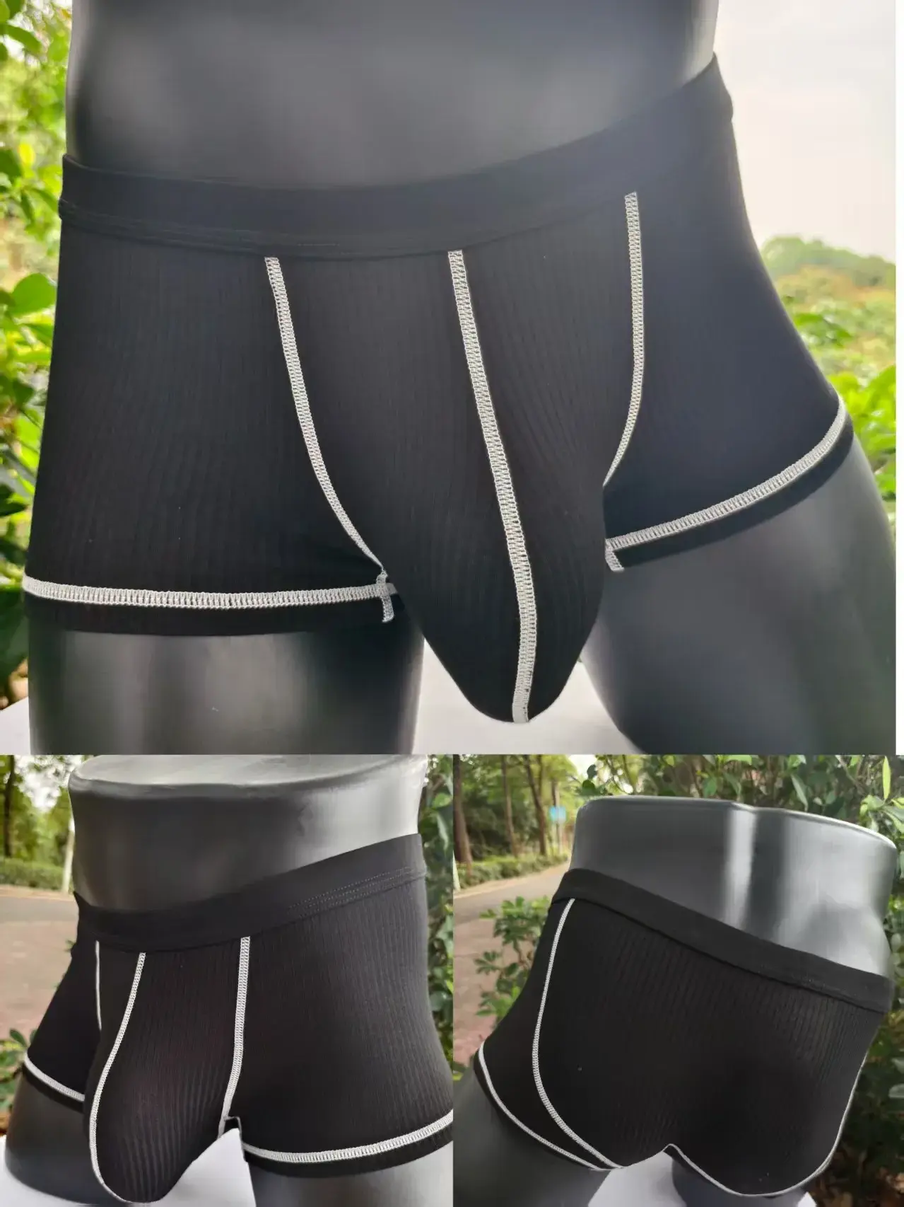 Men's boxer shorts with high elasticity and large pockets, fashionable men's shorts