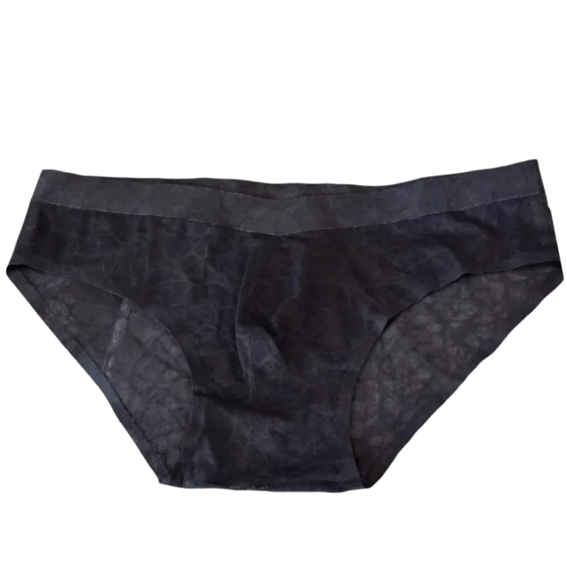 Underpants 3D Bulge Pouch Men's Underwear Lingerie Transparent Mesh Panties Low Waist Thin Triangle Panties Men
