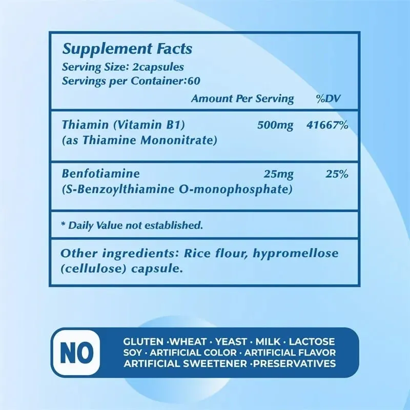 B1-vitamin komplex – Fáradtság, emésztés, stressz, hangulati képlet, fokozza az energiát és az anyagcserét