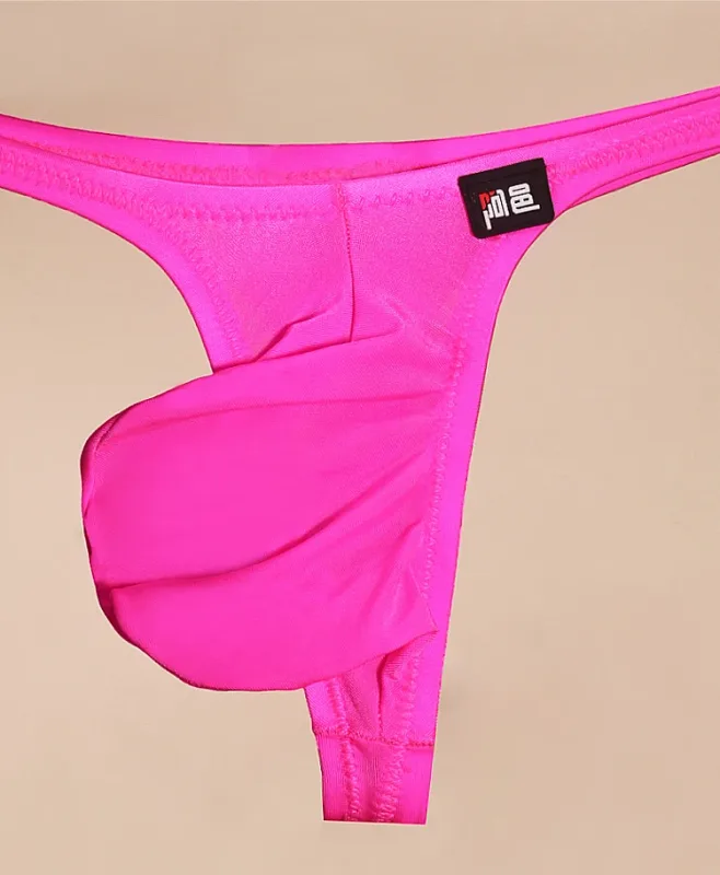 Men's Underwear Japanese Style Ultra-Thin Ice Silk Thong Low Waist Elastic Comfortable T-Back