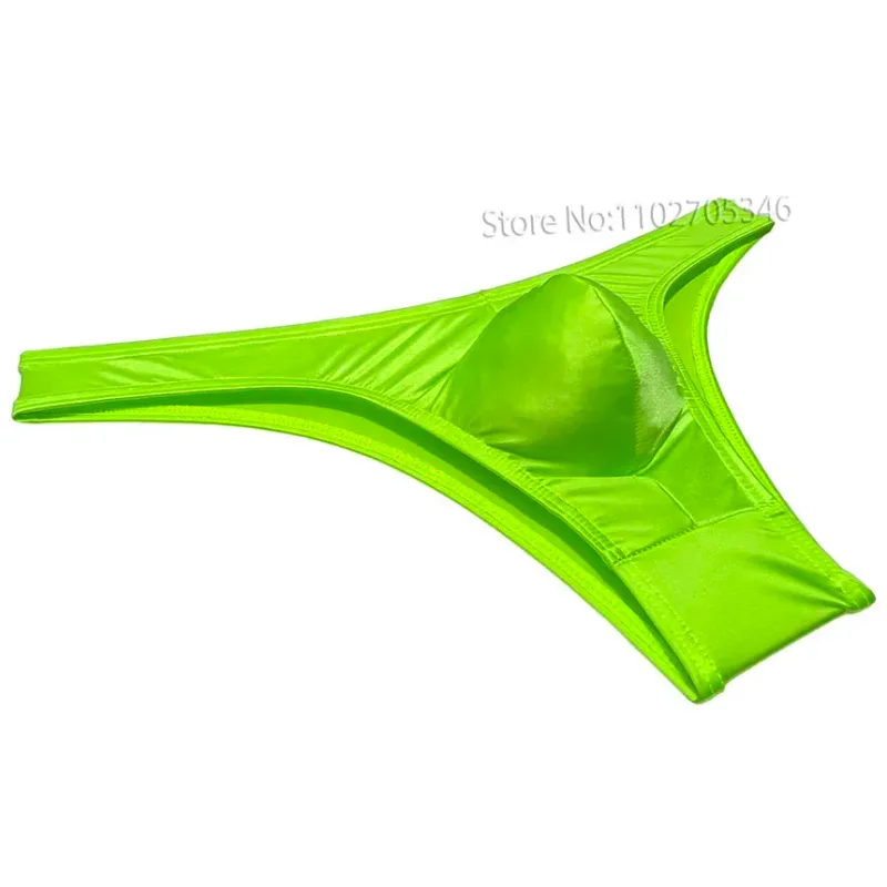 Silky Smooth Bikini Briefs Men's Enhance Pouch Micro Underwear Slip Sexy Beach Briefs Breathable Sissy Panties Pool