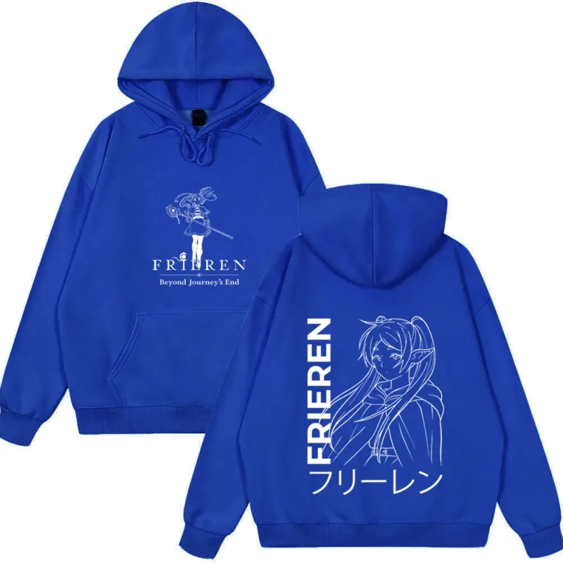 Anime Frieren: Beyond Journey's End Hoodies Men's Women Clothing Fashion Harajuku Tops Couple Style Wears Winter Fleeece Clothes