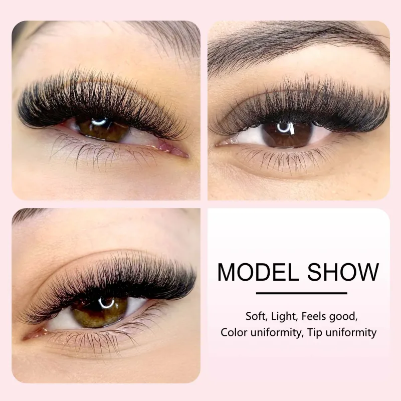 CoMango Easy Fan Lashes Extension DIY 2d/3d/4d/10d Faux Mink Blooming Eye Lash Extension 0.03/0.05/0.07 Makeup Lashes