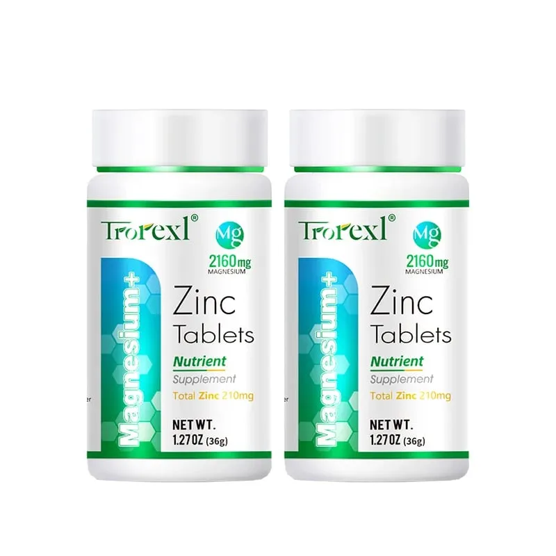 Best Magnesium Zinc Supplement 60 Tablets Increase vitality Immune Health