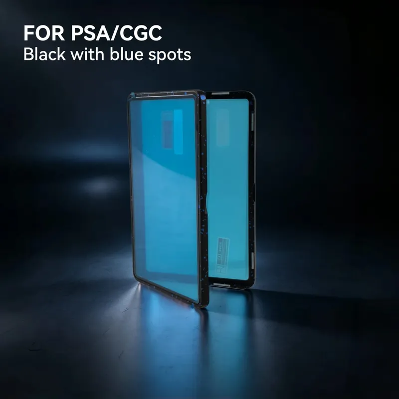 Casing Pelindung Kartu Bertingkat Aloi Aluminium Warna Gradien untuk Tempat Pajangan Bumper Kartu Perdagangan Tahan Gores UV & BGS PSA/BGS