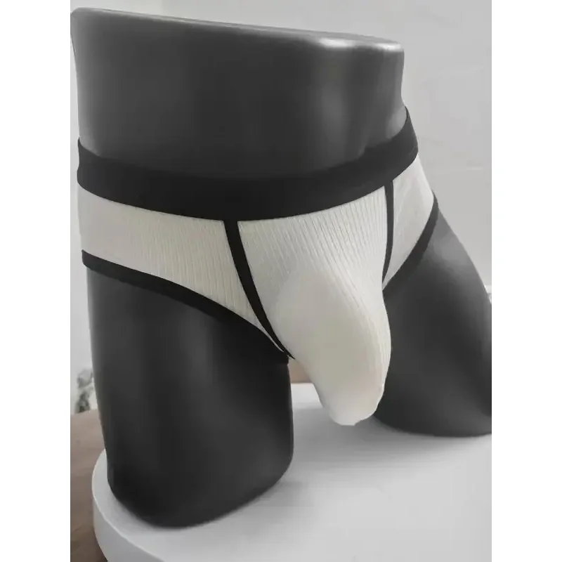 Men's briefs with large pockets are very sexy. Large-space sports underwear for men 3256811705961751
