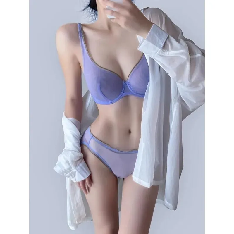 Womens Non Padded Lingerie Set Push Up Bra Full Cup Lightweight Summer Push Up Bra for Women Ultra Thin Support Bra Best Seller