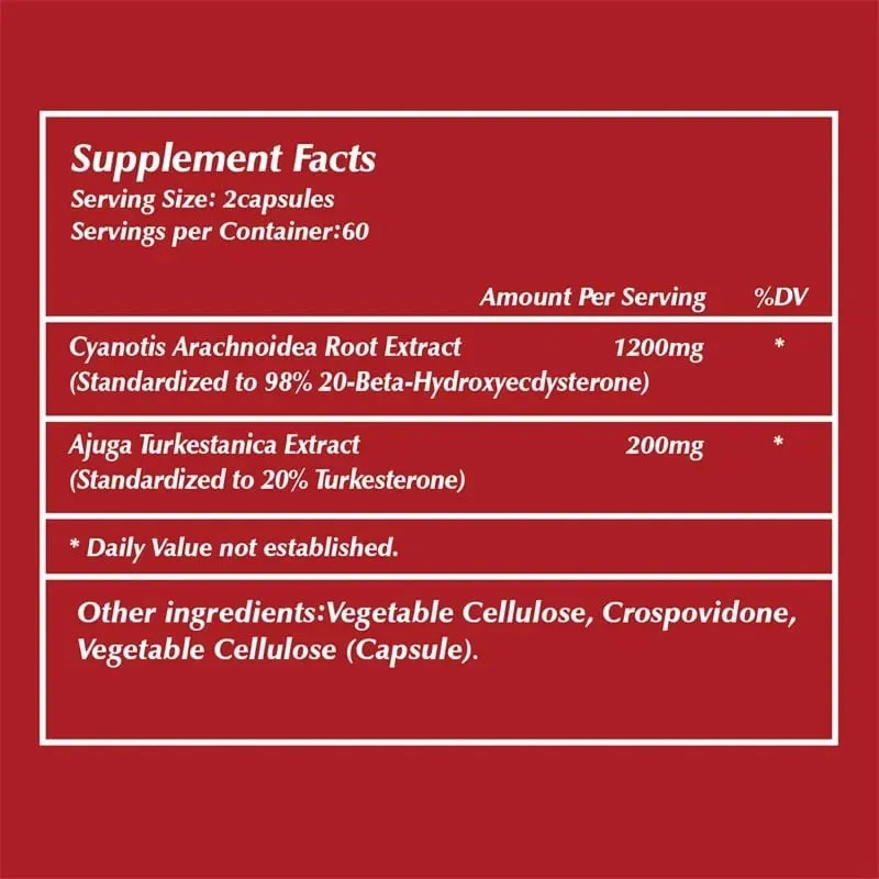 Beta Ecdysterone and Turkesterone Supplements - Increase Muscle Mass Improve Athletic Performance and Strength