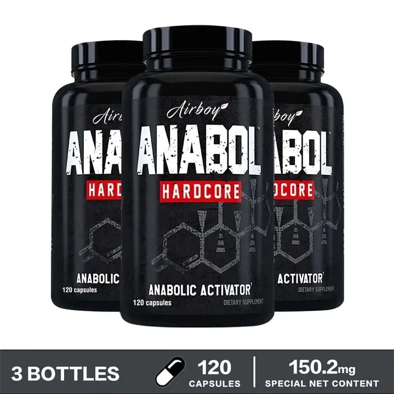 Anabol Hardcore Supplement - Muscle Growth Improved Endurance Stress and Mood Relief and Overall Health