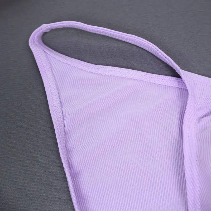 Men Fashion Ribbing Sexy High Fork Underwear Briefs U Convex Pouch Low Rise Man Comfortable Underpants Quick-drying