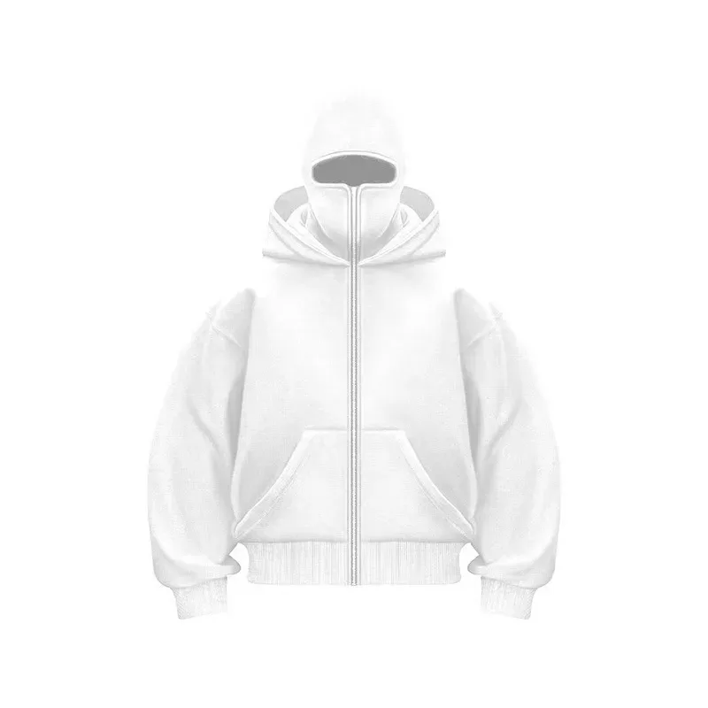Men's and Women's Berets - Rock Style - Fall/Winter Collection - New Product - Double-Layered Hooded Sweatshirt - Zipper Jacket