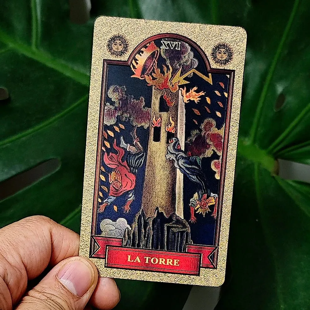 10.3*6cm Golden Waite Tarot Spanish Language Español 78 Pcs Tarot Cards Pocket Edition
