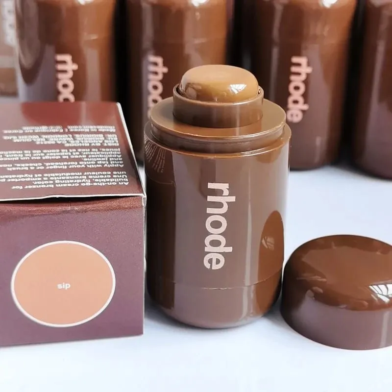 Καλοκαιρινό όριο Σιπ Μπρονζέ Pocket Contour Stick Blush Stick Εύκολη εφαρμογή Ομαλή εξάπλωση Μακιγιάζ μακράς διαρκείας Φορέστε LipBoost