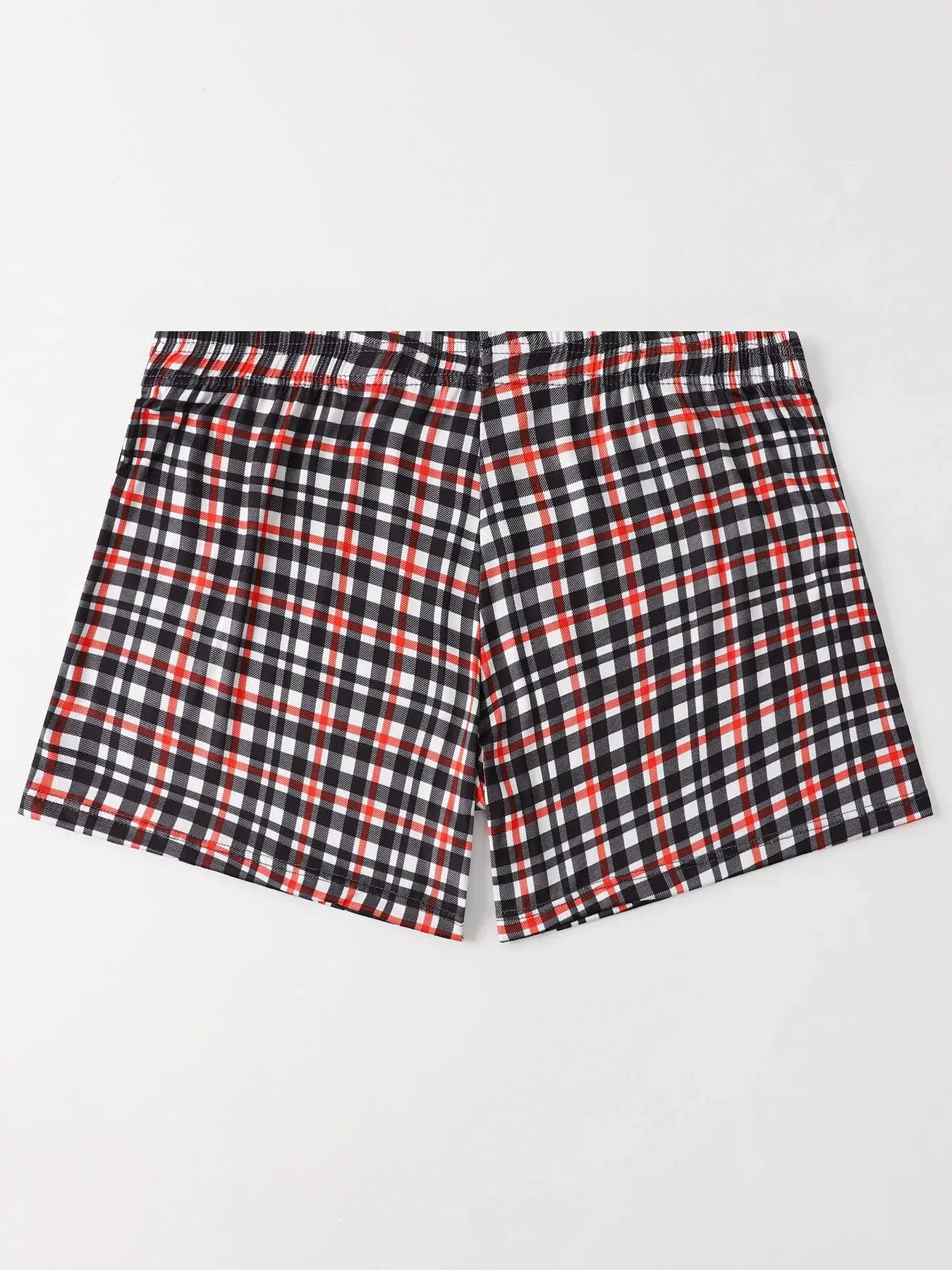 6pcs of Random Color Checkered Elderly Pants Loose and Comfortable Oversized Youth Sleepwear Discounted Breathable Men Underwear
