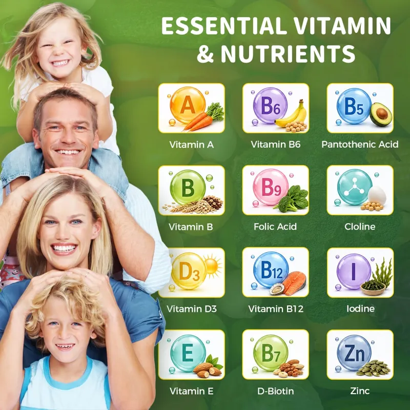 Mulittea Natural Vegetable & Fruit Gummies Anti-Constipation Detox Daily Fruit Help Digestion Multiple Vitamins Supplement