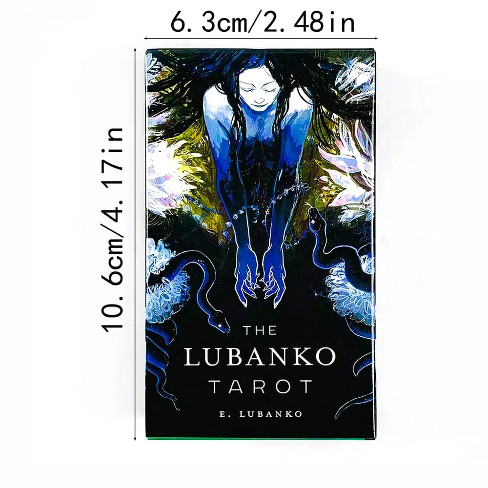 חפיסת הטארוט של LUBANKO יצירות אמנות מיסטיות מדיטציה ומשחקי מסיבה עמידים וניידים מושלמים להדרכה ולאספן רוחנית