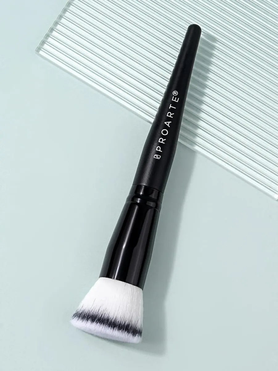 1 Buah Kuas Rias Foundation Stippling Kuas Kosmetik Wajah Atas Datar untuk Krim Cair Foundation Perona Pipi Alat Kecantikan Rias Wajah