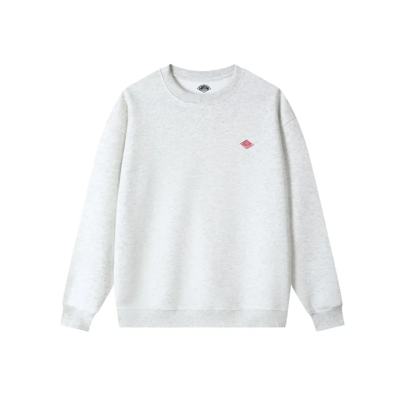2025 nach Japan exportiert Herbst Dünne Sweatshirt Männer/Frauen Gleiche Stickerei Marke Baumwolle Oansatz Lange Hülse Lose Trainingsanzug Tops