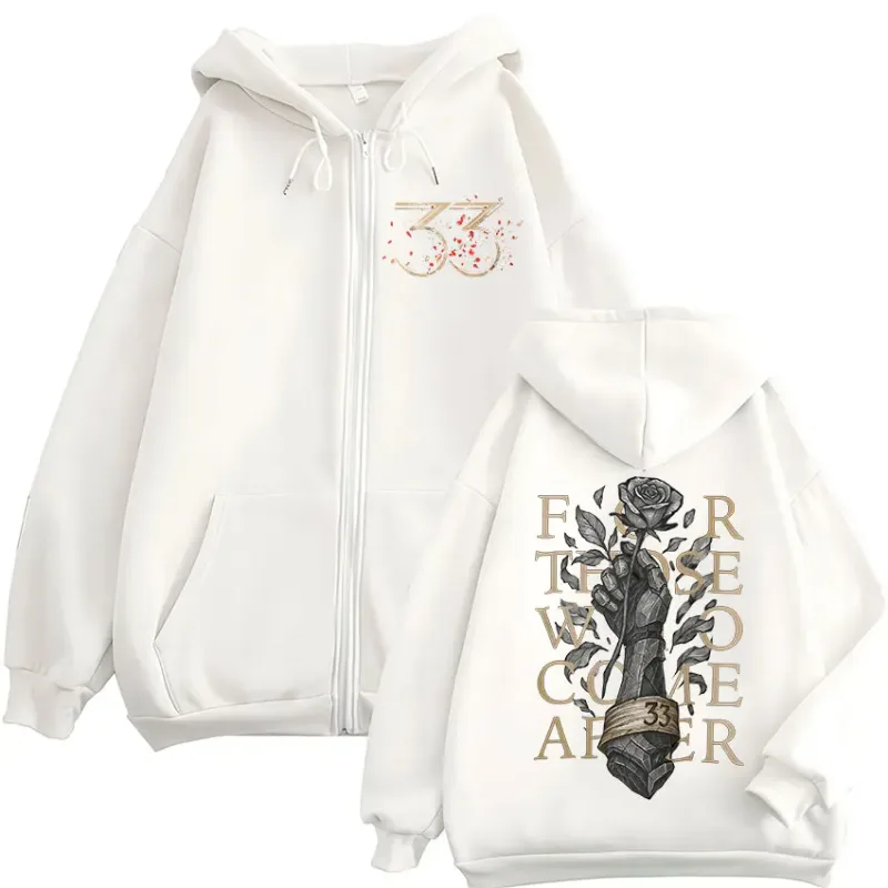 Juego Clair Obscur Expedition 33 para aquellos que vienen después de sudaderas con cremallera hombres mujeres de manga larga con cremallera sudaderas chaquetas abrigos