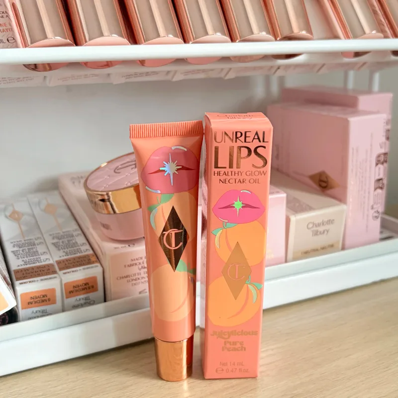 Πολυτελές CT Multicolored Water Light Lip Gloss Lasting Hydrating Lip Balm σε σχήμα καρδιάς Tip Lip Brush&Jelly Lip Gloss Makeup Gift