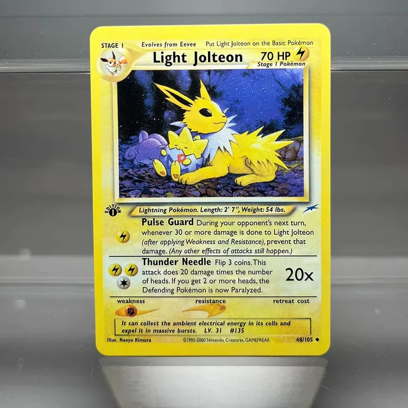 Neo Destiny Charizard PTCG Single Collection Card 1st Edition 1996 Tyranitar Gengar Card PKM Proxy Cards Toys Gifts
