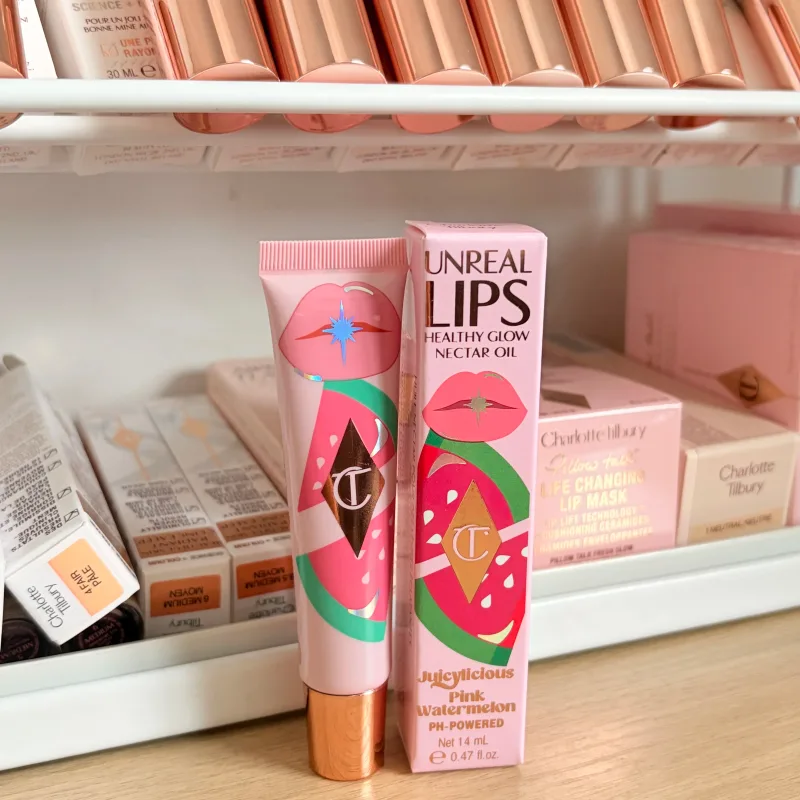 Πολυτελές CT Multicolored Water Light Lip Gloss Lasting Hydrating Lip Balm σε σχήμα καρδιάς Tip Lip Brush&Jelly Lip Gloss Makeup Gift