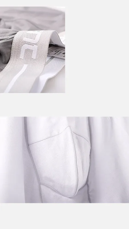 大尺寸 XL-7XL 男士平角短褲莫代爾內褲男士透氣小袋內褲中長腿內褲男 Cueca Hombre