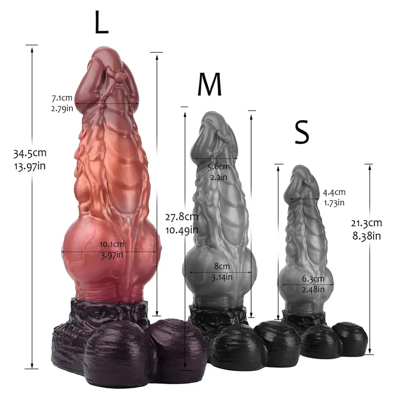 Διπλό στρώμα σιλικόνης Fantasy Dog Knot Dildo Blue Butt βύσμα με κορόιδο πρωκτικό διαστολέα Αυνανικό παιχνίδι σεξ για ενήλικες 18+