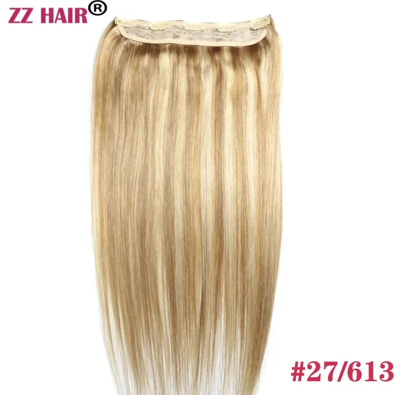 100% תוספות שיער אנושיות רמי ברזילאי 16"-26" 1 יחידות סט 100 גרם-200 גרם חתיכה אחת 5 קליפס בסטרייט טבעי