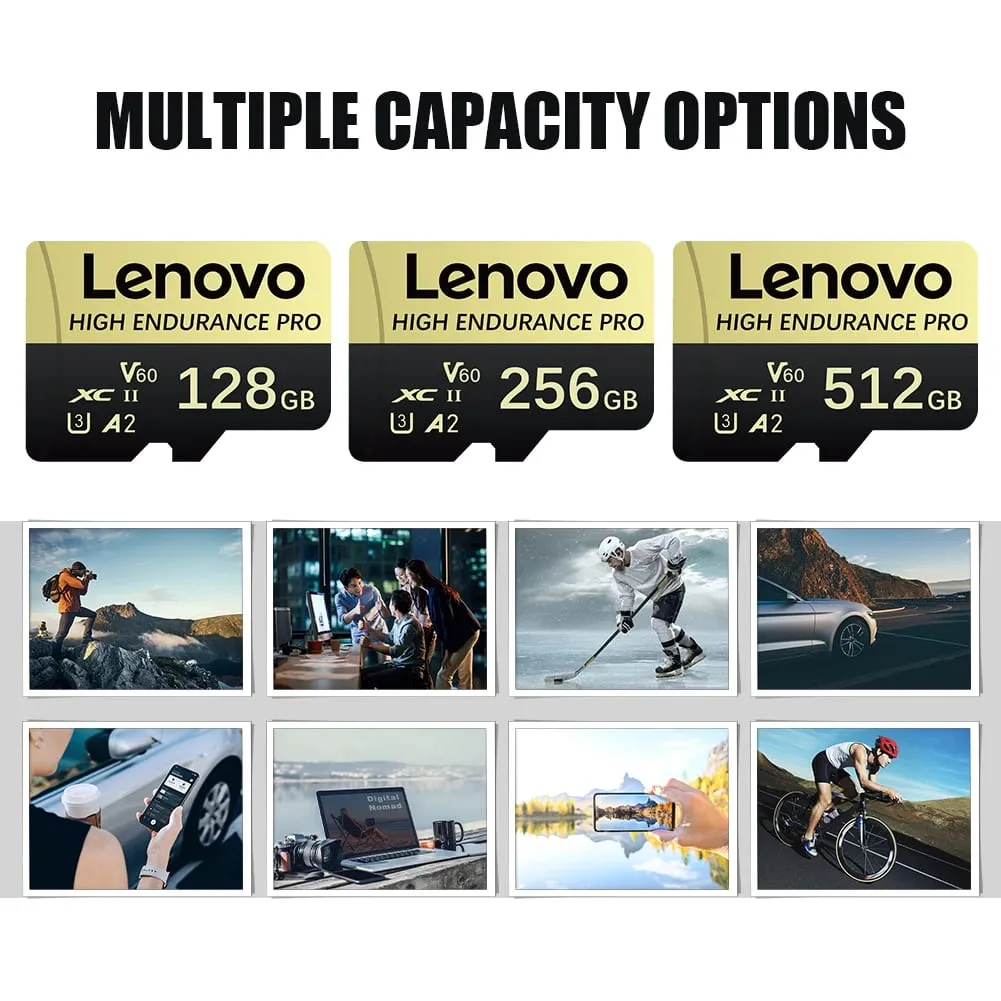 Lenovo High Speed ​​Class 10 Mini SD Card Memory 256GB Micro TF Card for Smartphone - 32GB 64GB 128GB 256GB 512GB