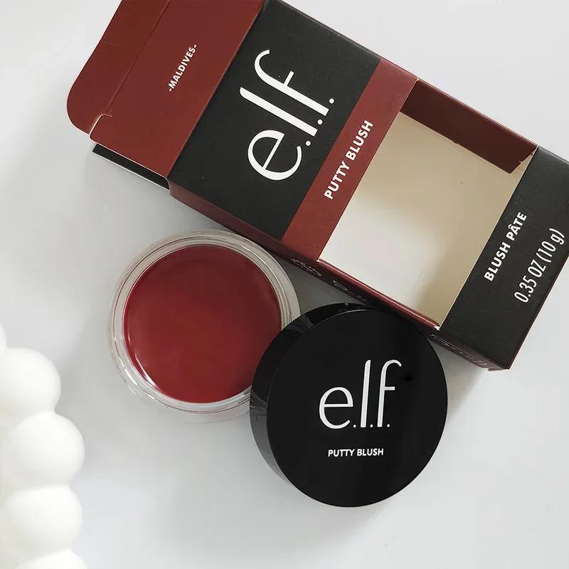 Hot Sale New Elf Bubblegum-Cherry Mango-Watermelon Lasting Moisturizer Lip Gloss Lip Balm & 8 Colors Cream Blush Brand Cosmetics